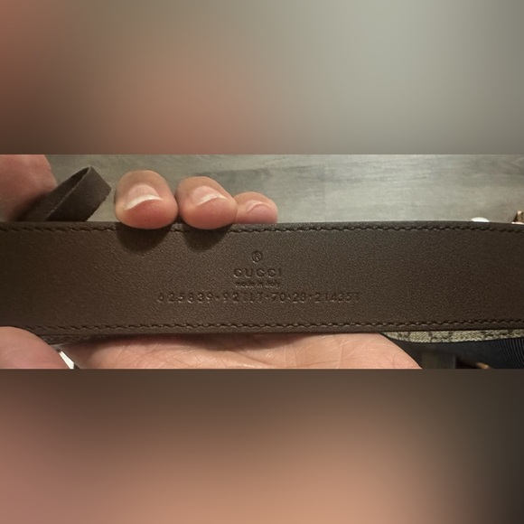 Authentic Gucci GG belt with Double G buckle - Picture 7 of 7